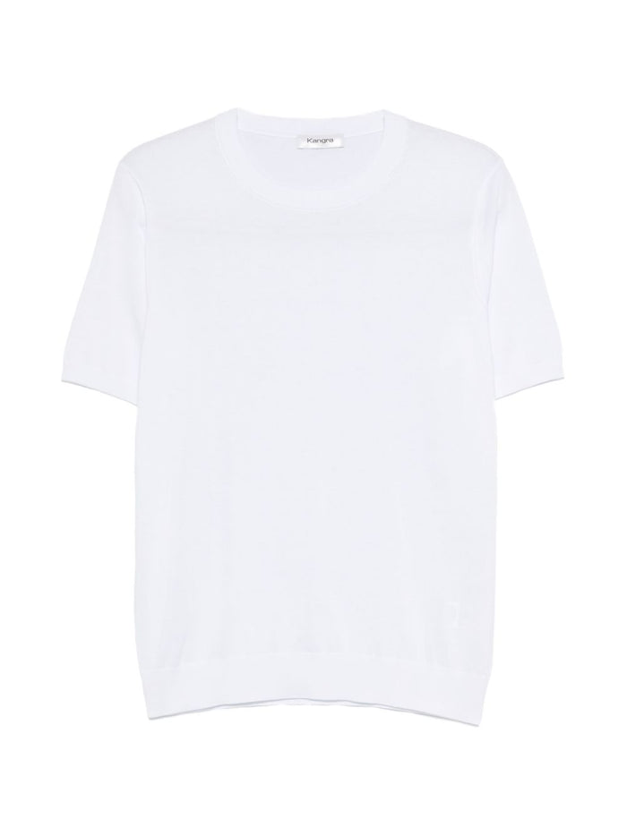 Kangra Maglia Maniche Corte Uomo Bianco 1