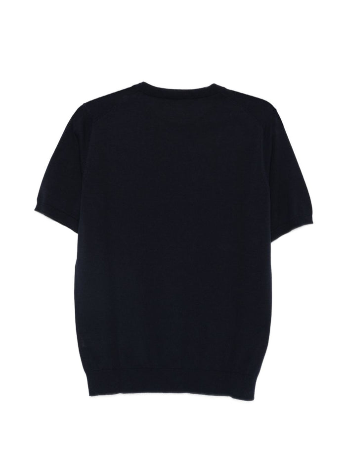 Kangra Maglia Maniche Corte Uomo Blu 2