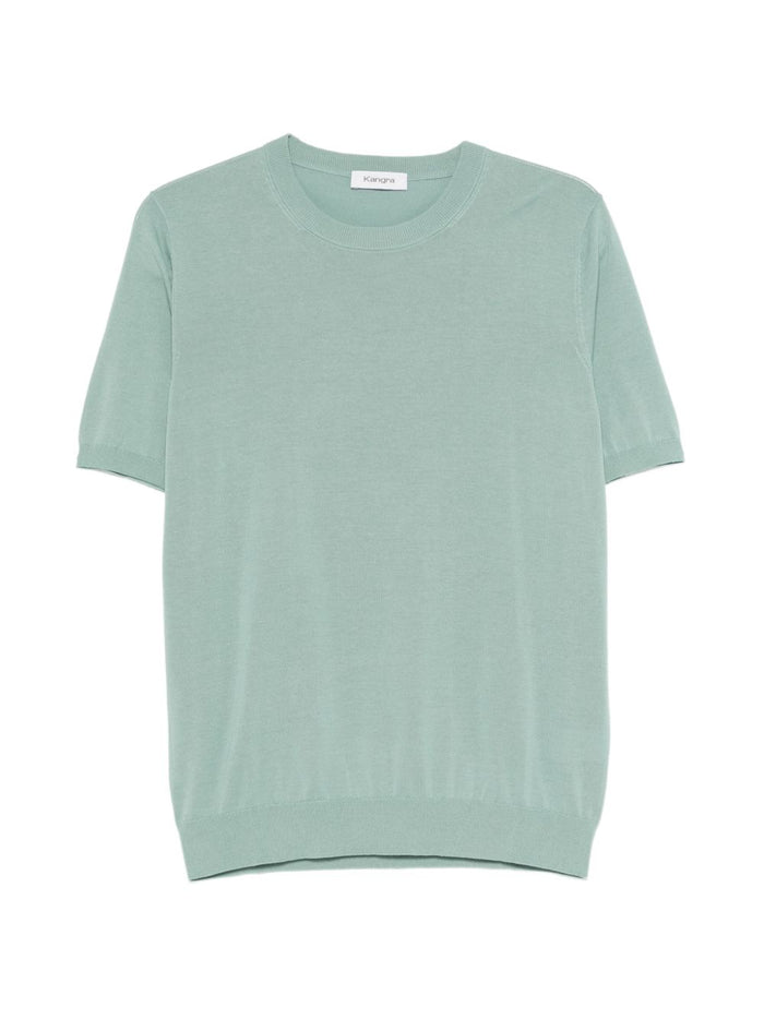 Kangra Maglia Scollo Tondo Uomo Verde 1
