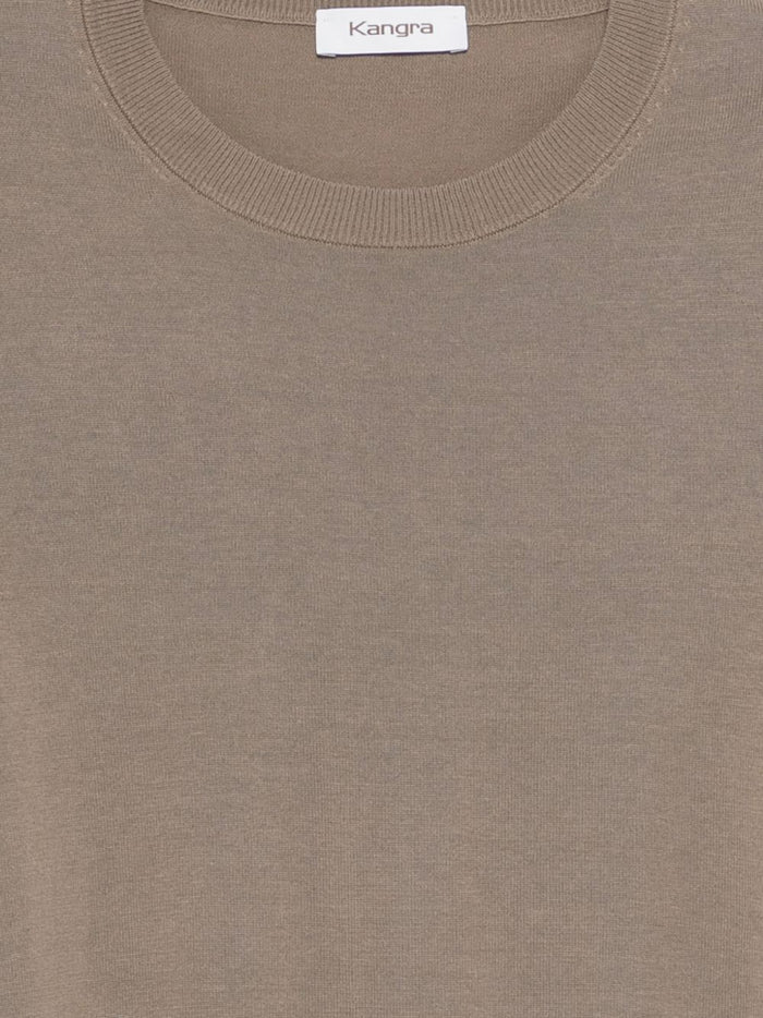 Kangra Maglia In Filo Uomo Marrone 3