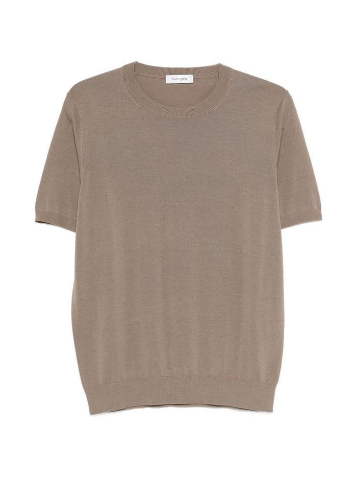 Kangra Maglia In Filo Uomo Marrone 1