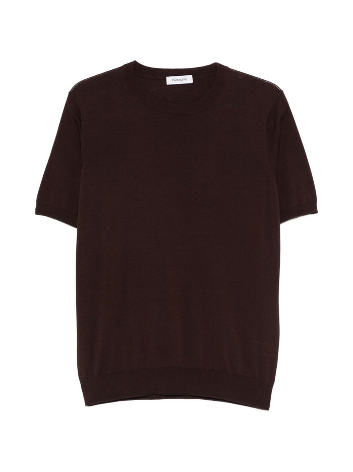 Kangra Men's Round Neck Sweater Brown 1