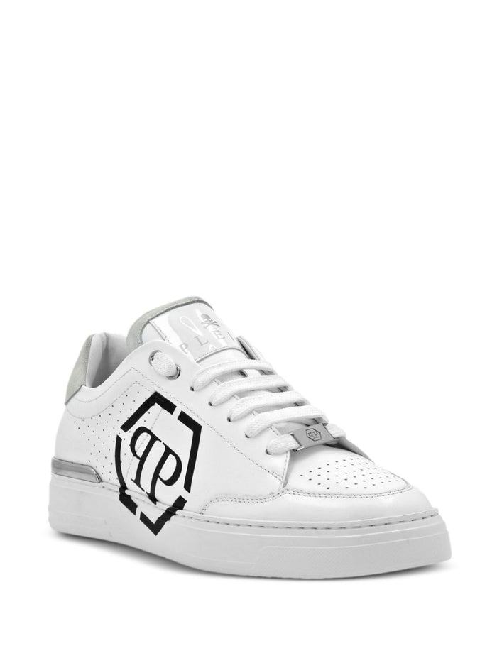 Philipp Plein Scarpa Bianco Uomo Logo Hexagon 2