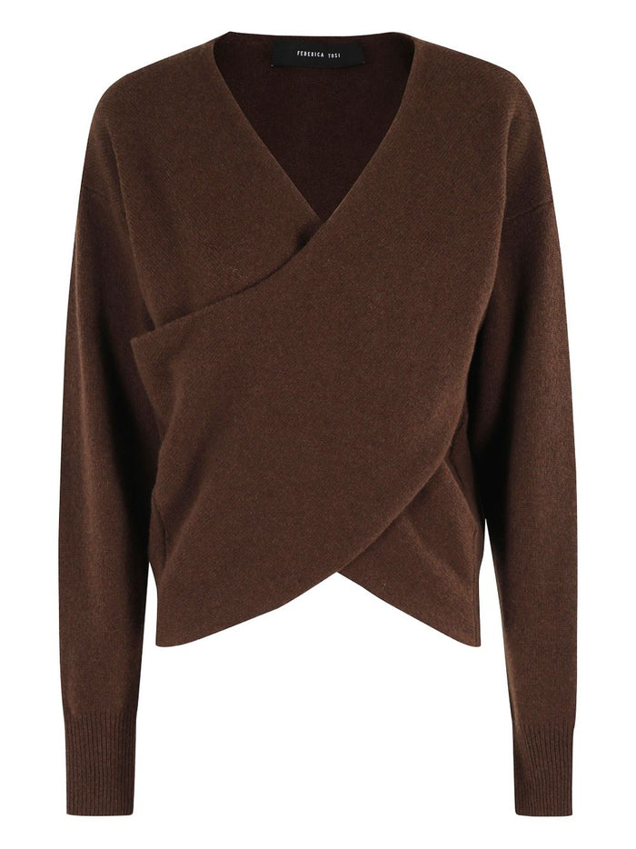 Federica Tosi Maglia Marrone Donna 1