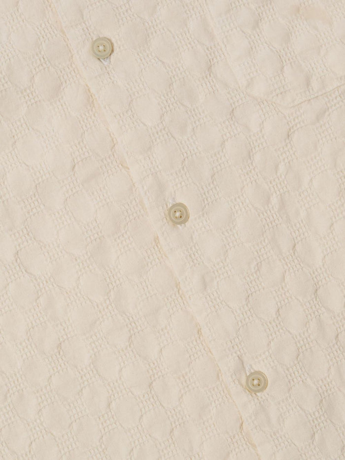 Universal Works Camicia Beige Uomo Maniche Corte 5