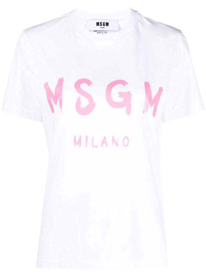 Msgm T-shirt White Women Logo Milan 5