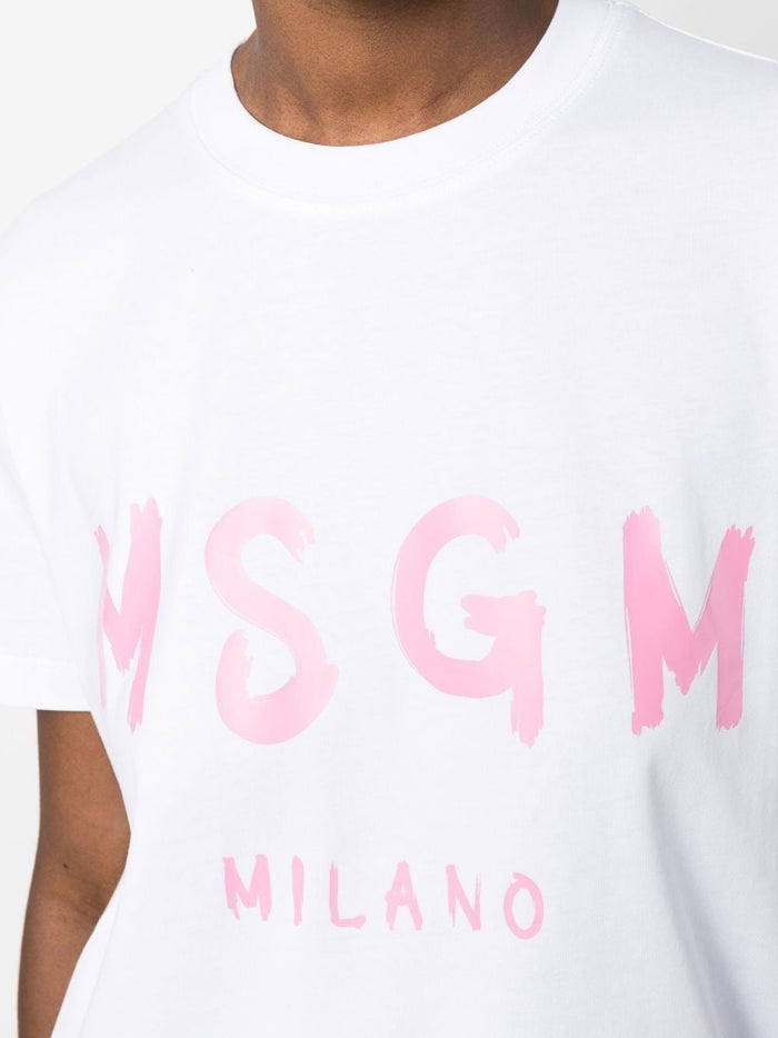 Msgm T-shirt White Women Logo Milan 4