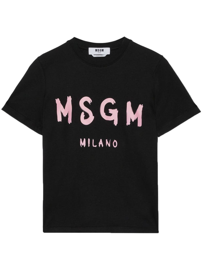 Msgm T-shirt Black Women Logo Milan 5