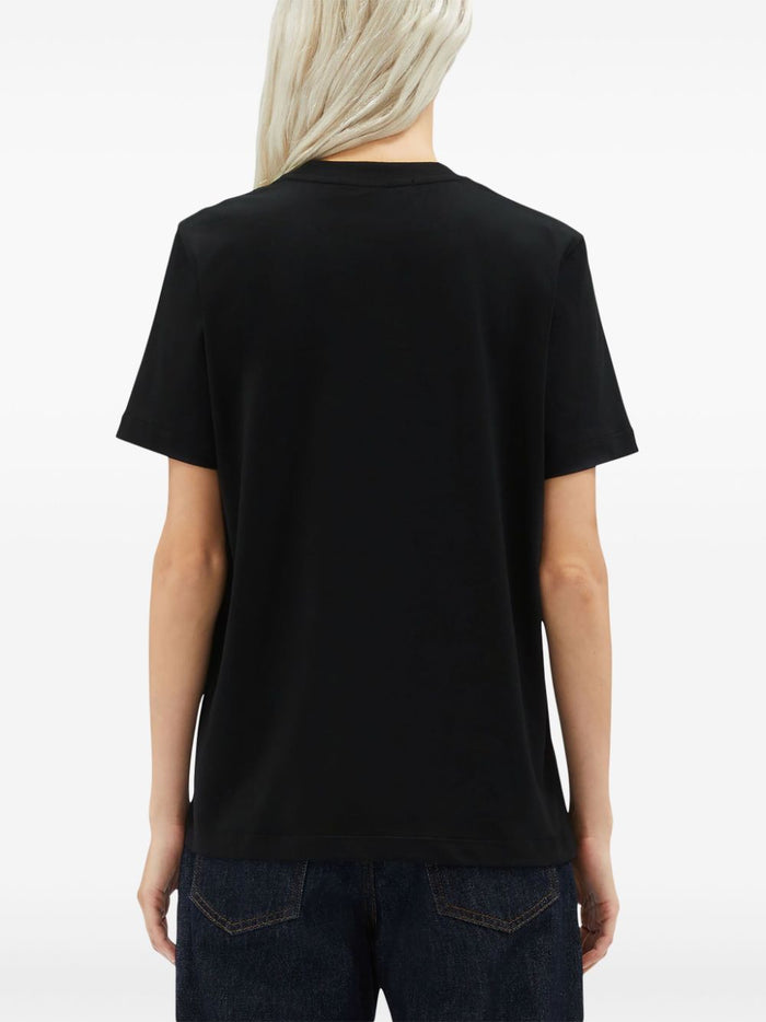 Msgm T-shirt Black Women Logo Milan 3