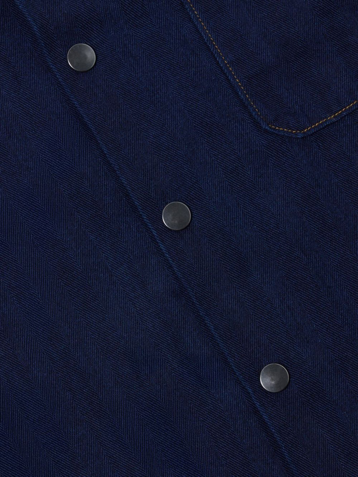 Universal Works Camicia Indingo Uomo 3