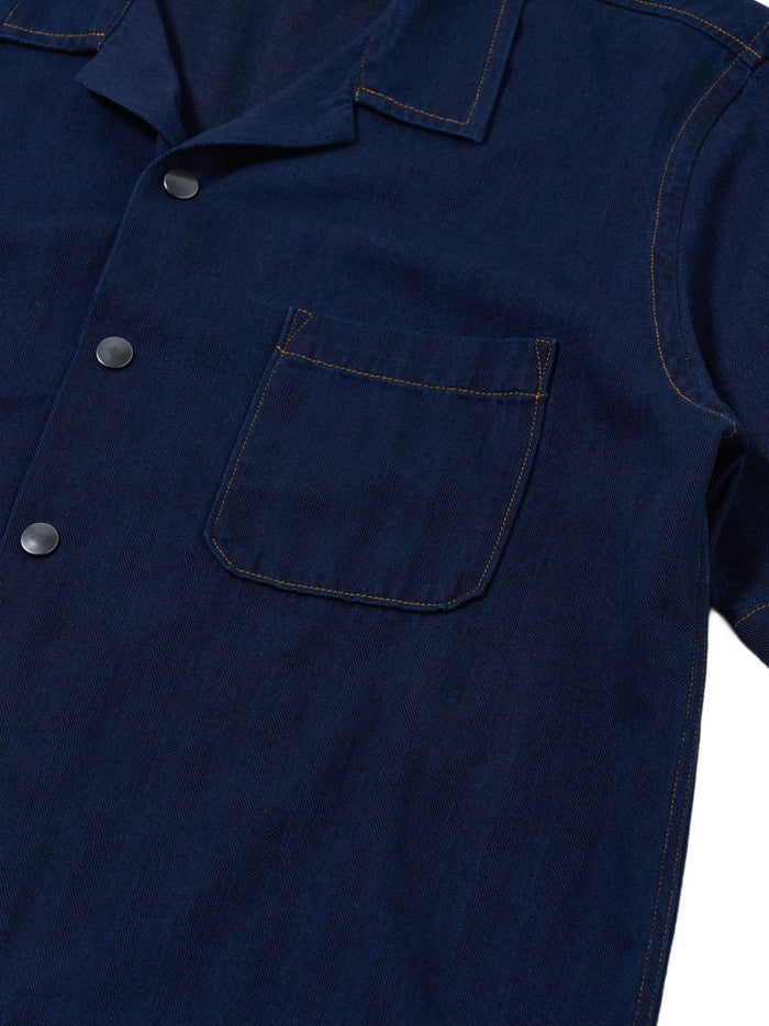 Universal Works Camicia Indingo Uomo 6