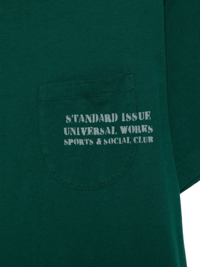 Universal Works T-shirt Verde Uomo 3
