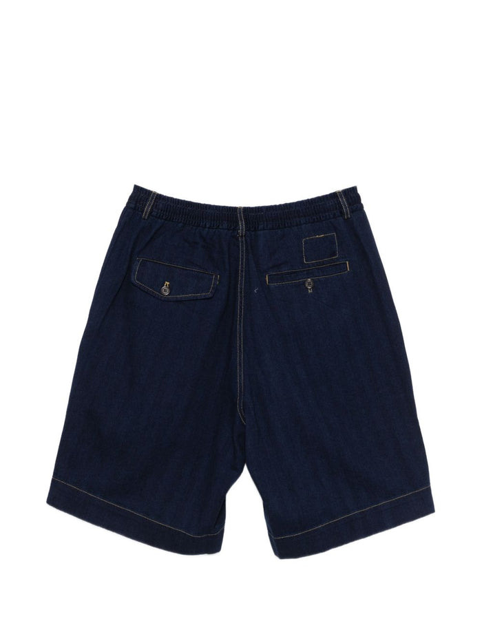Universal Works Men's Indigo Shorts 2