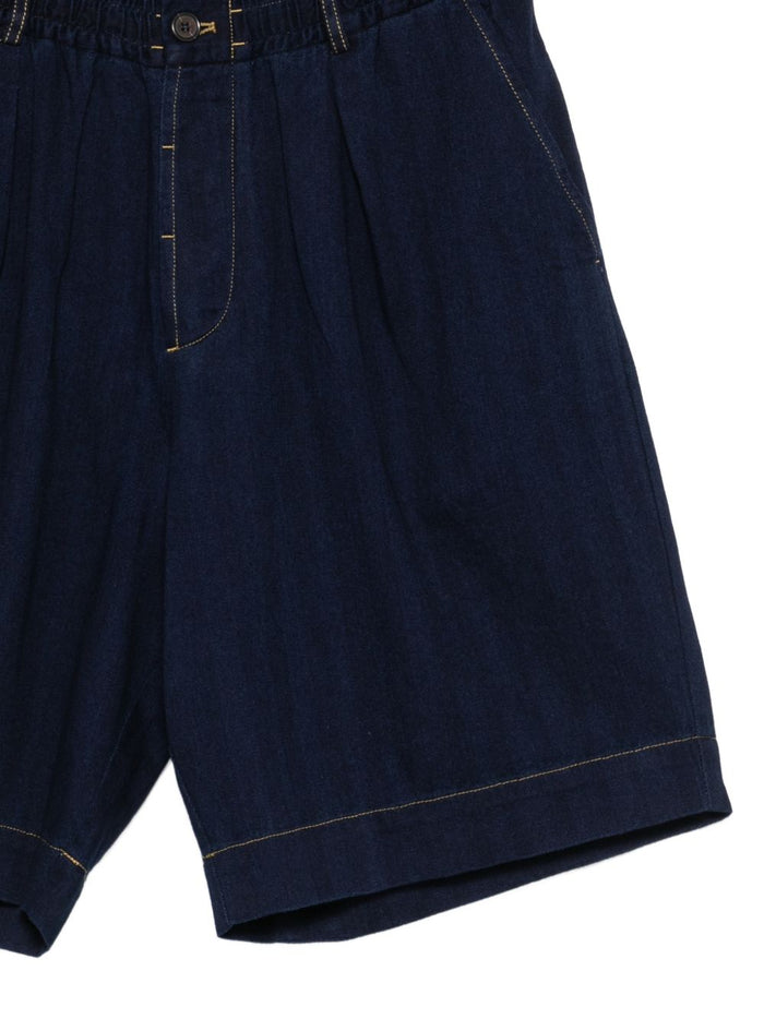 Universal Works Men's Indigo Shorts 3