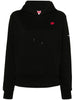 Kenzo Women's Black Sweatshirt with Hood Micro Flower Boke 5