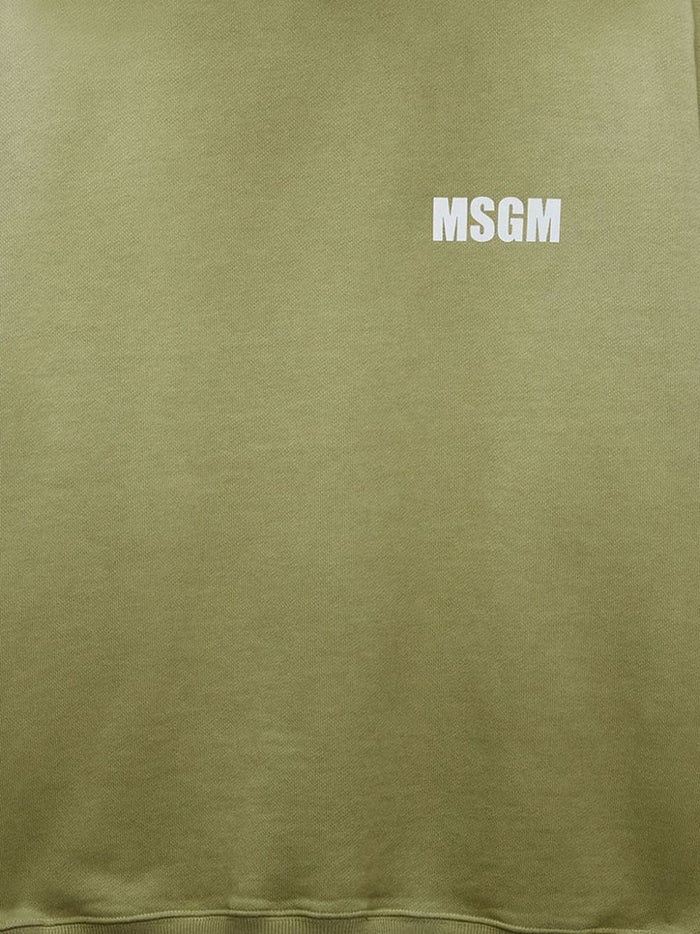 Msgm Felpa Multicolore Uomo Stampa Logo Posteriore 5