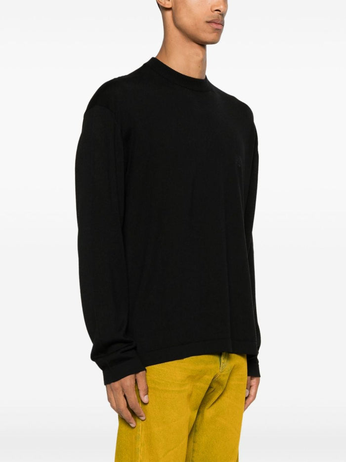 Msgm Black Men's Shirt Maxi Logo Back 3