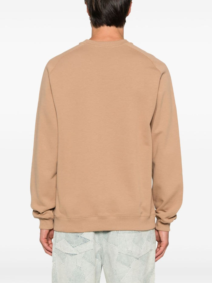 Msgm Men's Brown Sweatshirt Micro Logo 3