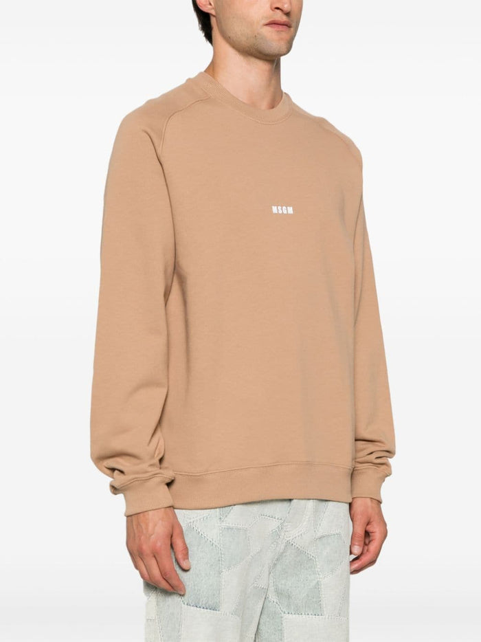 Msgm Men's Brown Sweatshirt Micro Logo 2