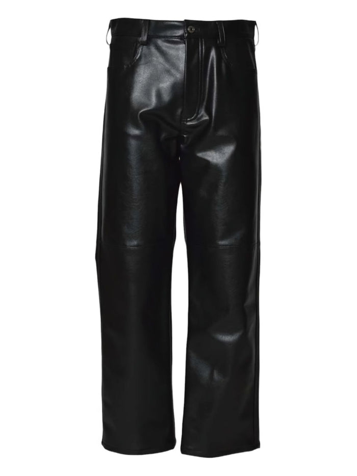 Msgm Herren-Glanzhose in Schwarz 1