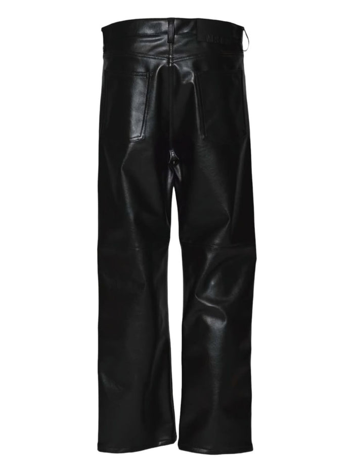 Msgm Herren-Glanzhose in Schwarz 2