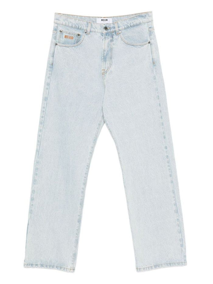 Msgm Herren-Jeans, blau, fünf Taschen 1