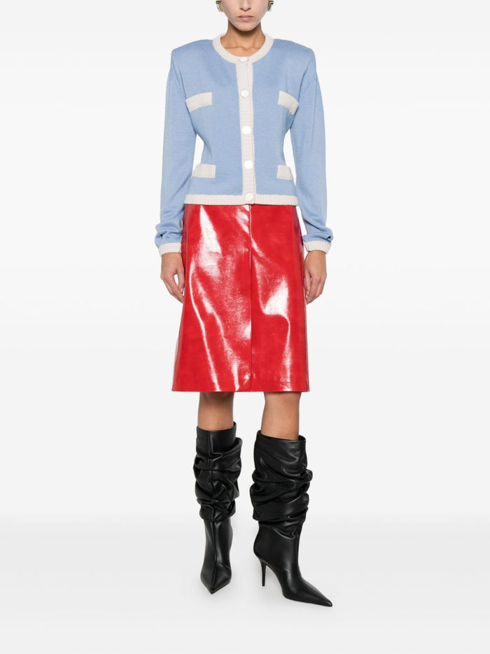 Msgm Gonna Rosso Donna Pelle 2