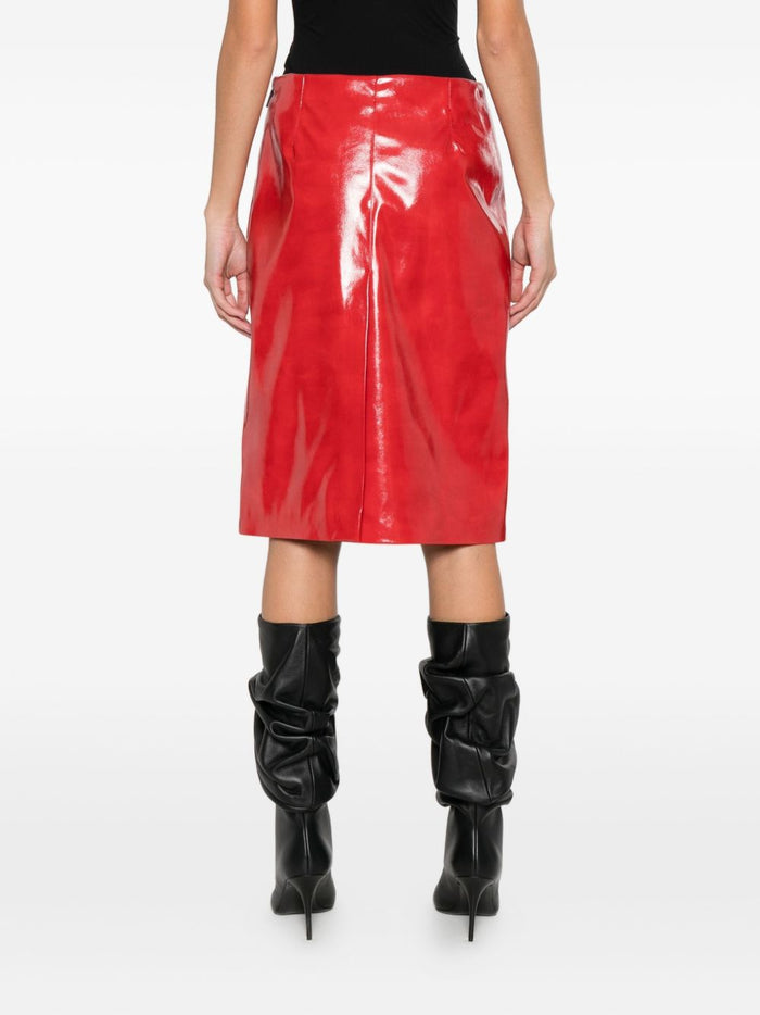 Msgm Gonna Rosso Donna Pelle 3
