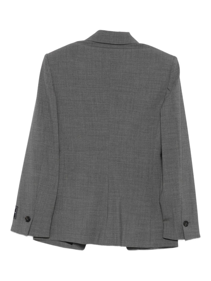 Msgm Giacca Grigio Donna Monopetto 2