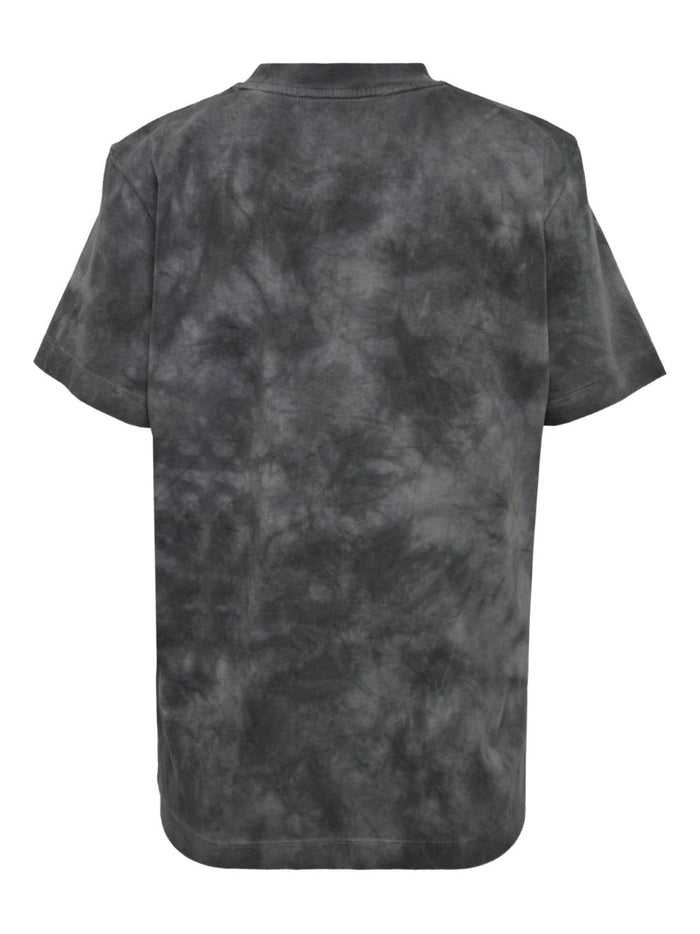 Msgm Graues Batik-T-Shirt für Damen 2