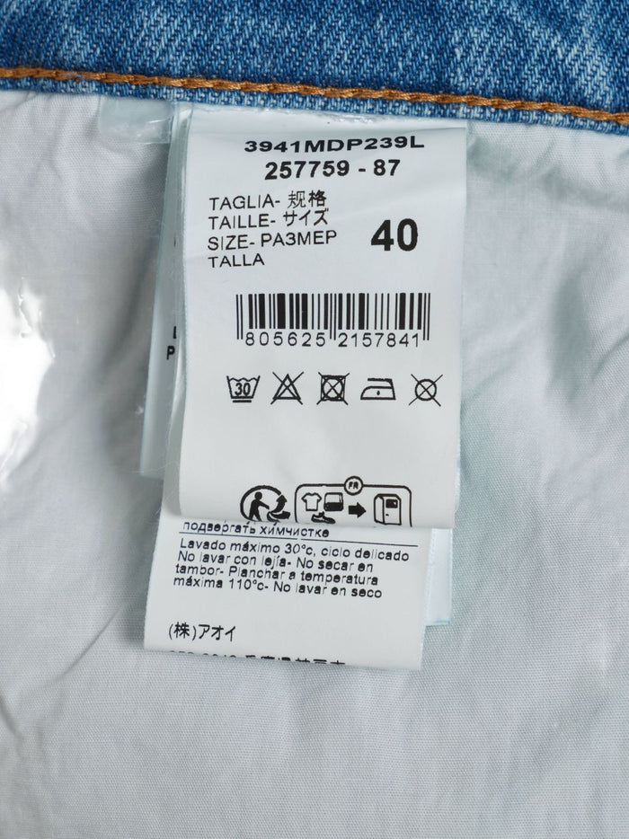 Msgm Damen-Jeans in Blau mit Knoten 3