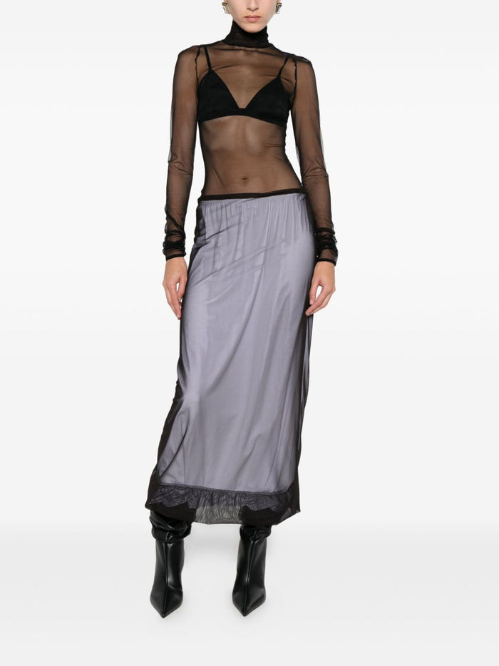 Msgm Gonna Bianco-Nero Donna a Strati 2