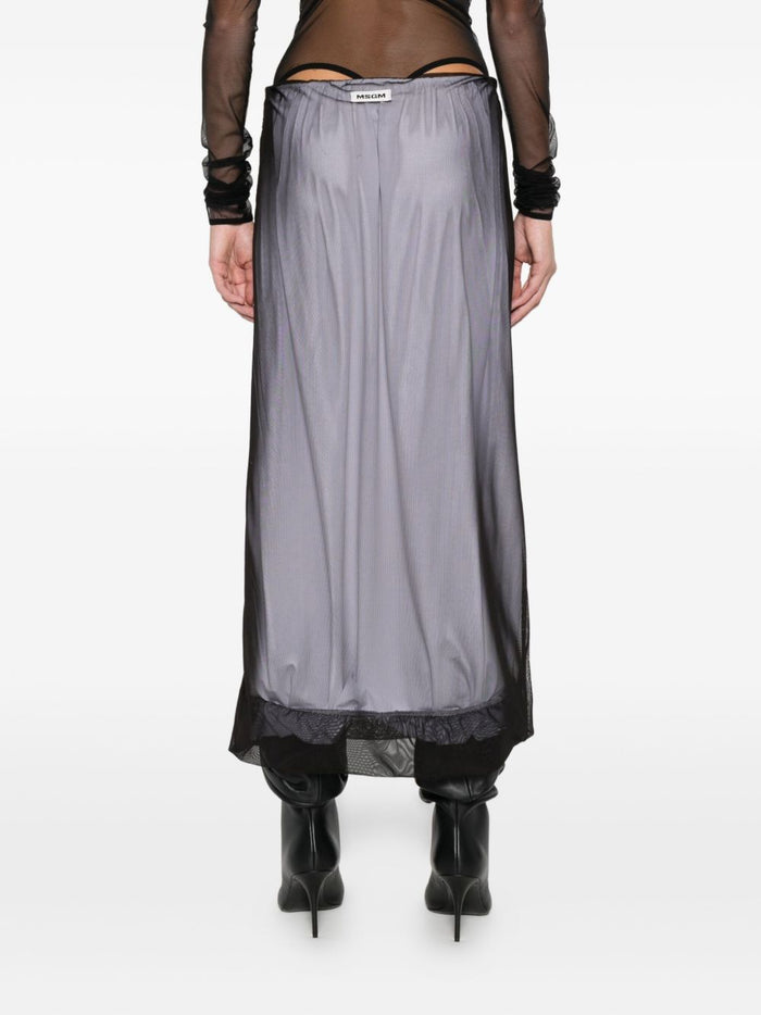 Msgm Gonna Bianco-Nero Donna a Strati 3