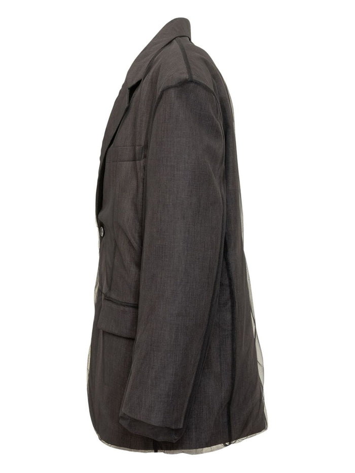 MSGM Damen-Graue Jacke 3