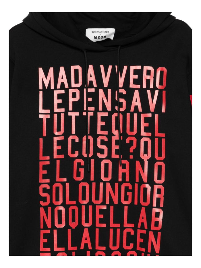 MSGM Damen Sweatshirt in schwarz 3