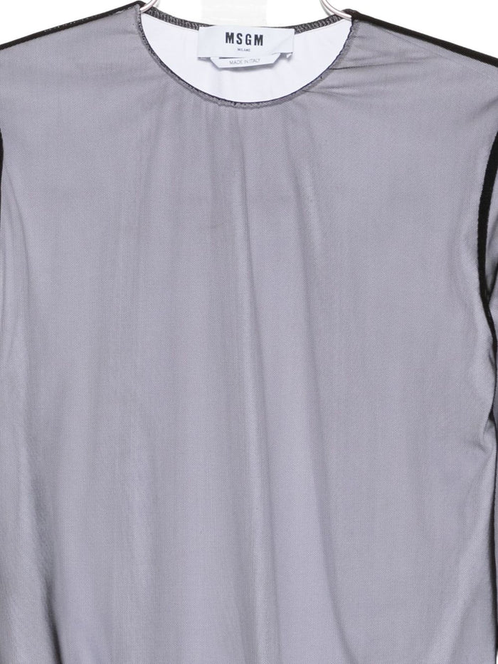 MSGM Damen-Lagenoberteil in Schwarz-Weiß 3