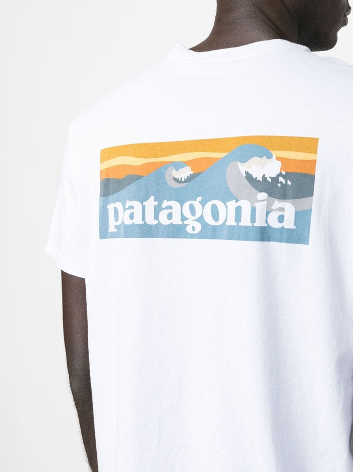 Patagonia T-shirt Bianco Uomo Stampa Posteriore 4