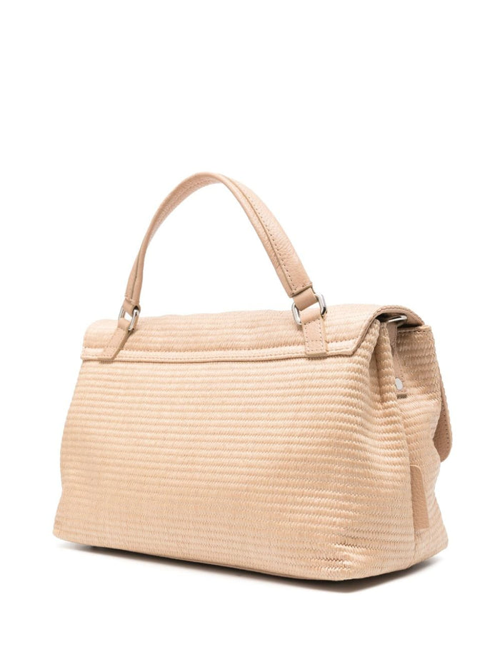 Zanellato Borsa Beige Donna Postina Net Rafia Small 5