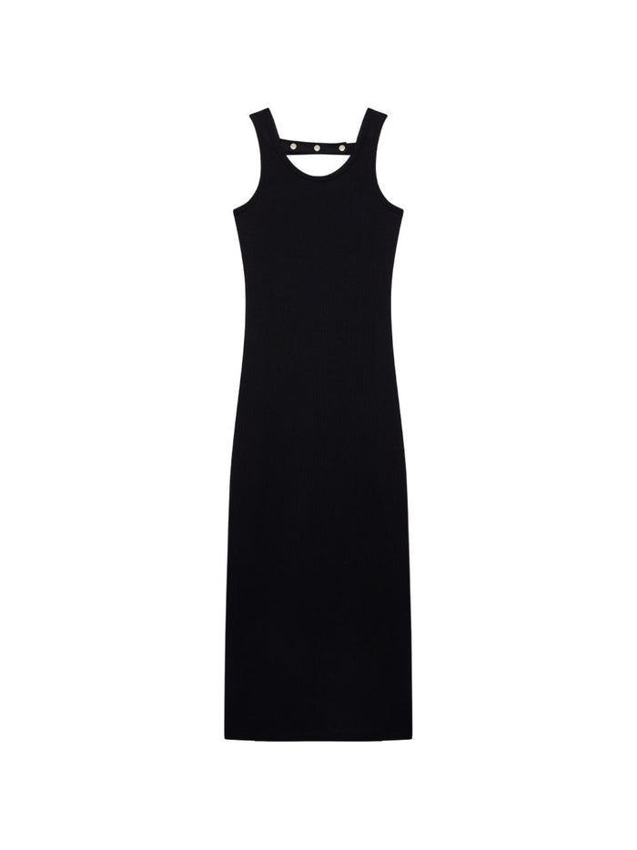 Msgm Abito Borchie Posteriori Donna Nero 5