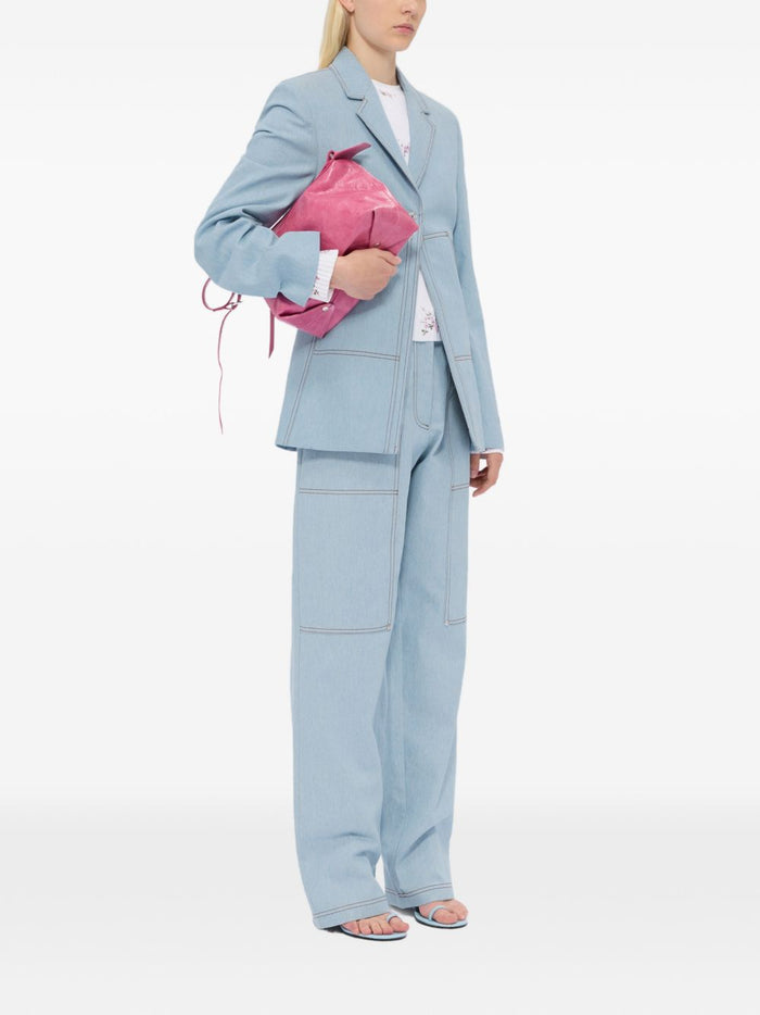 Msgm Giacca Jeans Donna Blu 2