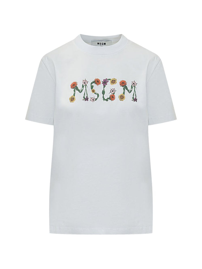 Msgm T-shirt Bianco Donna 1