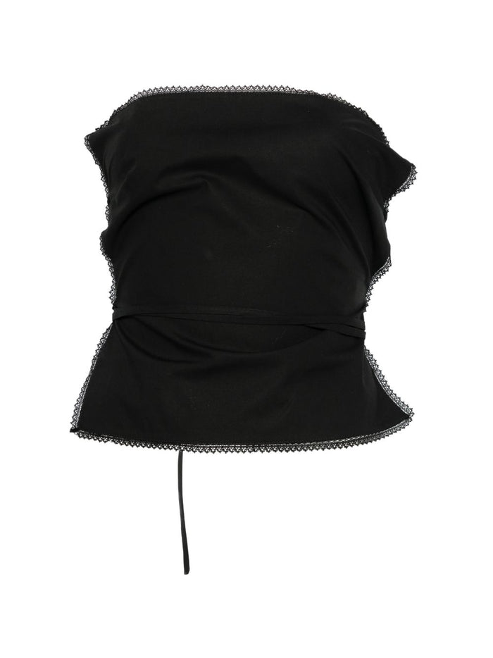 Msgm Top Senza Spalline Donna Nero 1