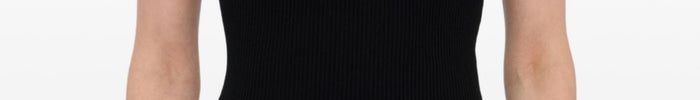 Msgm Top Spalline Sottili Donna Nero - Dipierro
