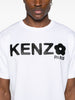 Kenzo T-shirt Bianco Uomo Stampa Logo Fiore 4