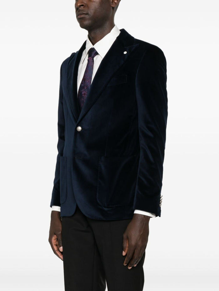 Blaue Herrenjacke von Luigi Bianchi 3