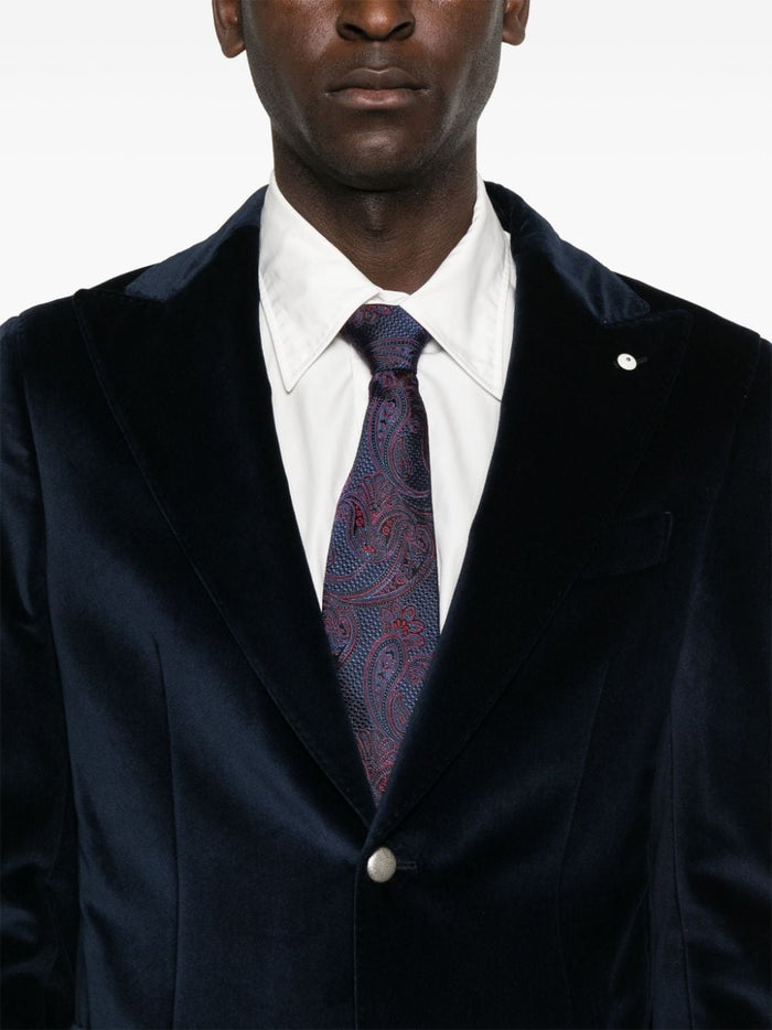 Blaue Herrenjacke von Luigi Bianchi 5