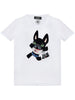 Dsquared2 White Women's T-shirt Bulldog and Rhinestones 5