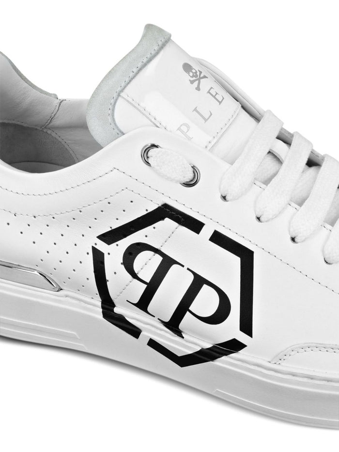 Philipp Plein Scarpa Bianco Uomo Logo Hexagon 4