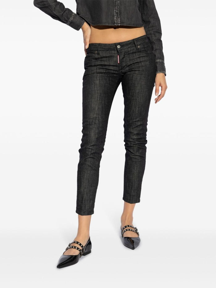 Dsquared2 Black Jeans for Women with Low Waist 2