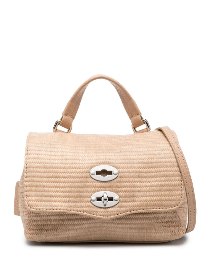 Zanellato Borsa Beige Donna Postina Net Rafia Baby 2